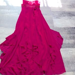 Strapless Beaded Gown